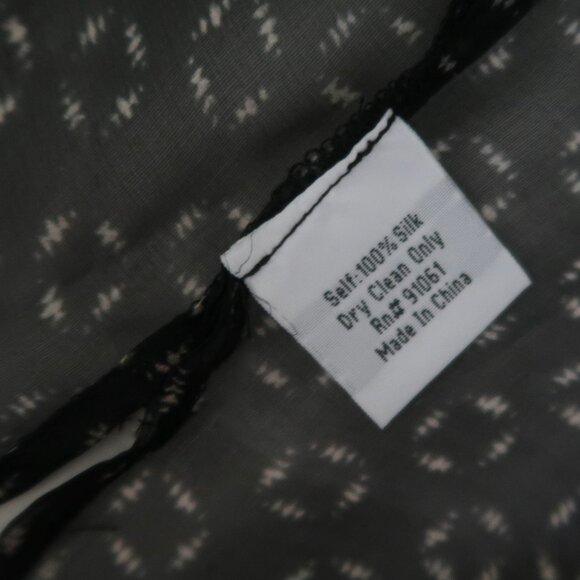 BIYA printed sheer silk chiffon tunic top sz S JOHNNY WAS - Picture 5 of 5